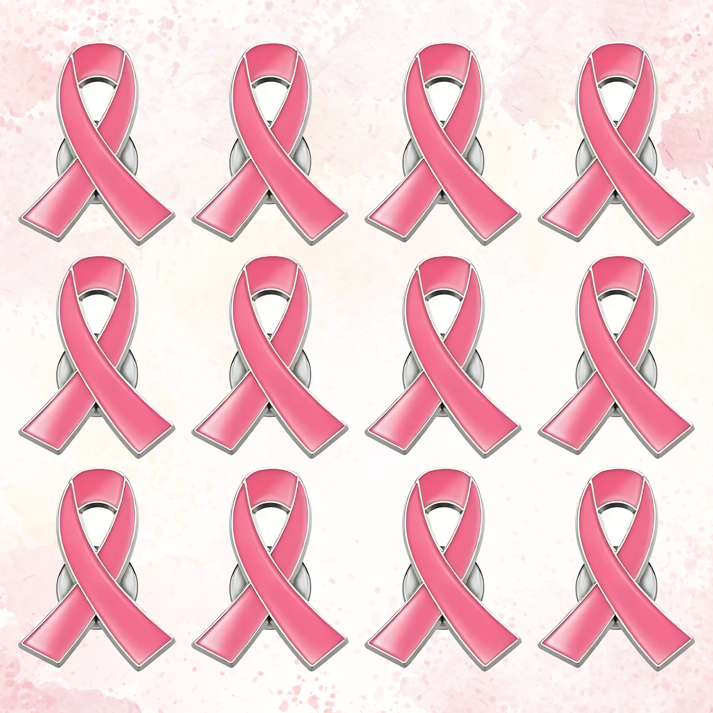 Pink Ribbon Lapel Pin Office Breast Cancer Awareness Hat Pin
