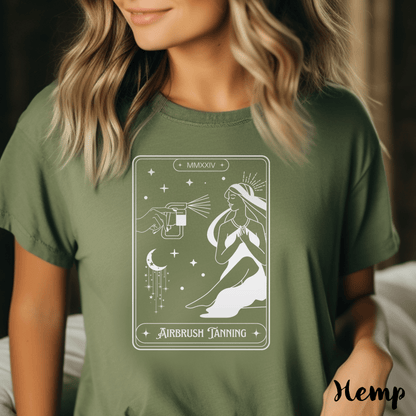 Airbrush Tanning Tarot Personalized T-Shirt for Spray Tanners