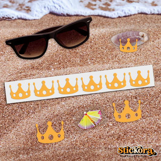 Crown Tanning Stickers | Queen's Golden Crown Spray Tan