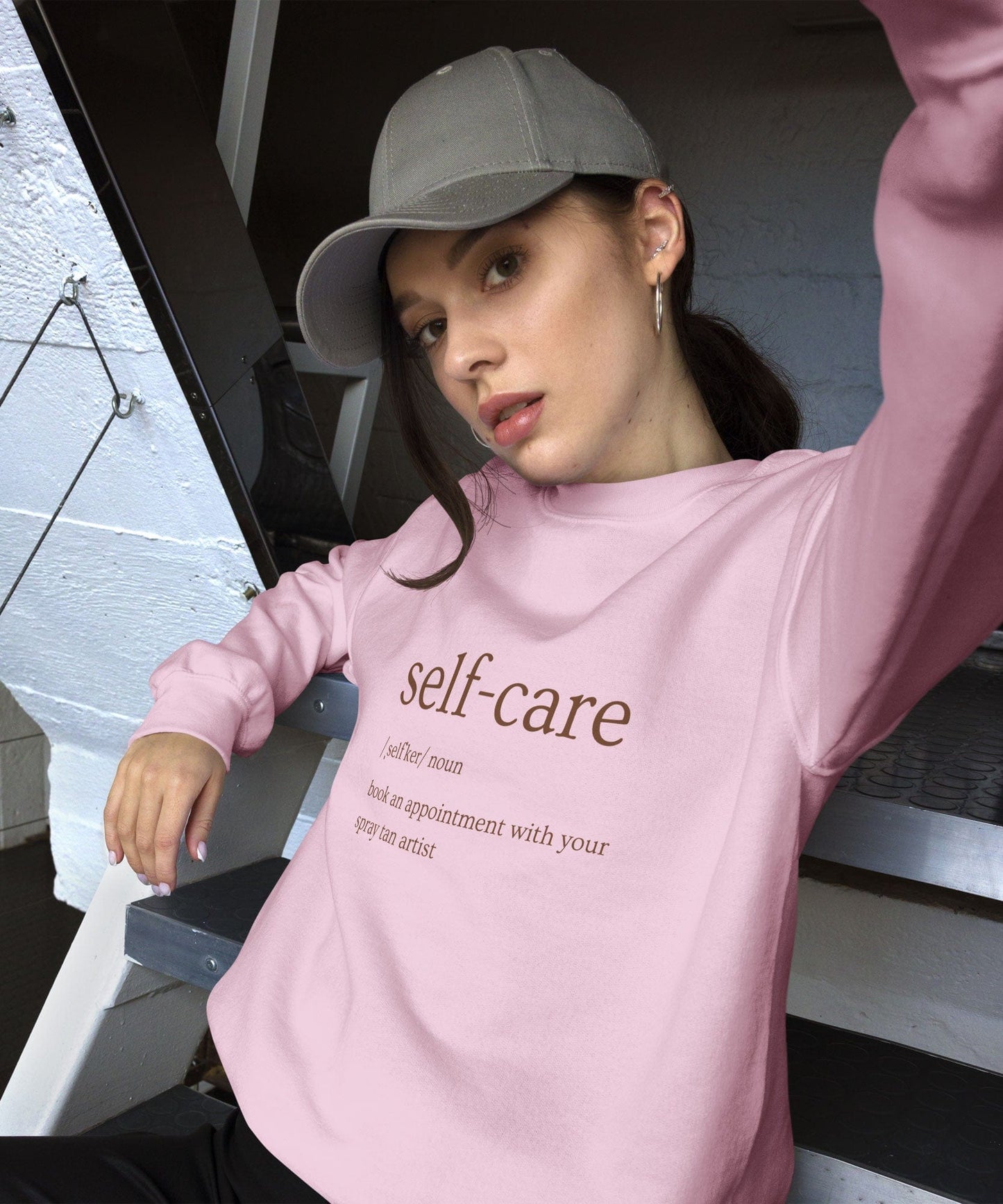 Spray Tan Self-Care Sweatshirt