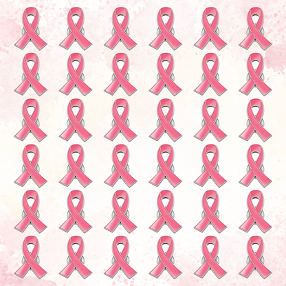 Pink Ribbon Lapel Pin Office Breast Cancer Awareness Hat Pin
