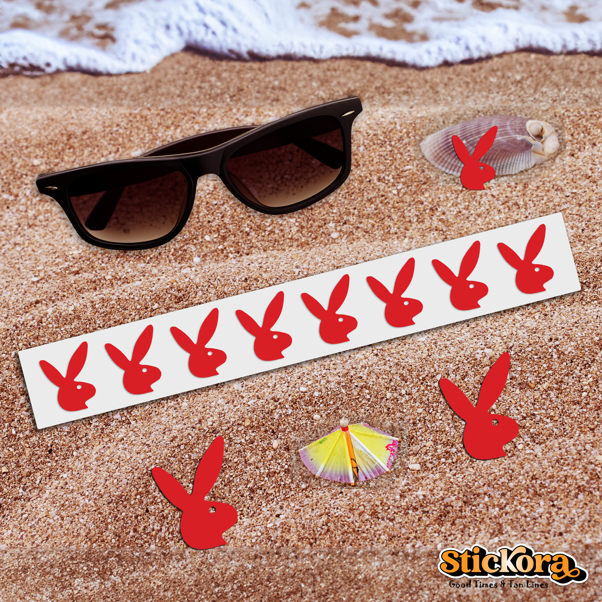 Bunny Tanning Stickers | Spray Tan | Tanning Bed
