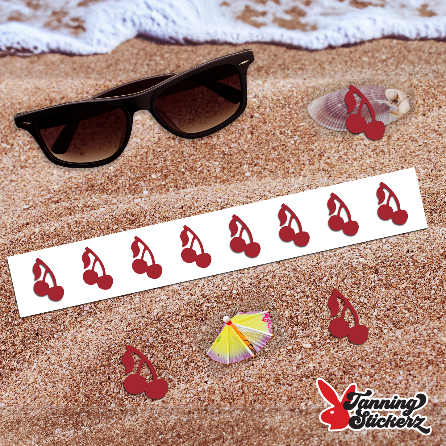 Cherry Tanning Stickers | Cherries Spray Tan