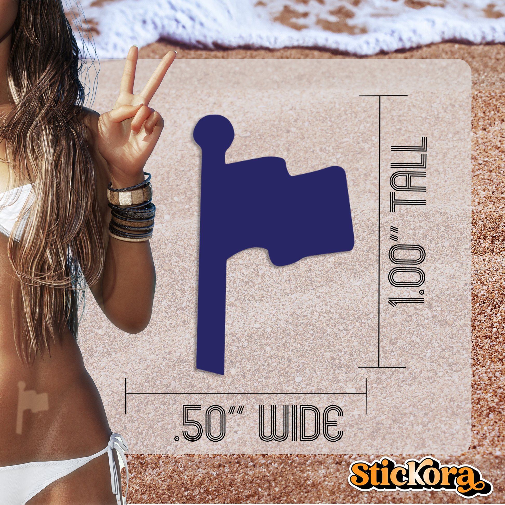 Flag Waving Tanning Stickers | Spray Tan