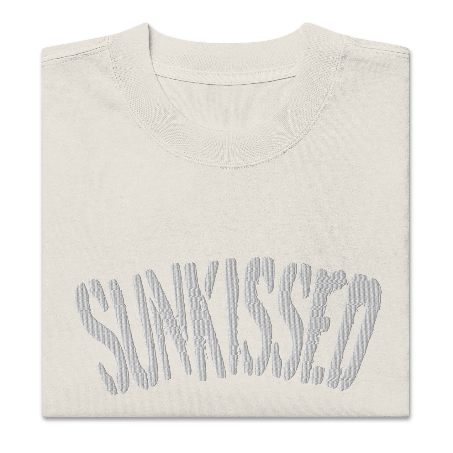 Sunkissed Premium Oversized Embroidered Faded T-Shirt