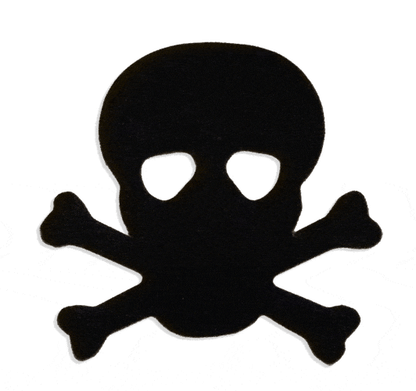 Skull & Crossbones Tanning Stickers | Spray Tan