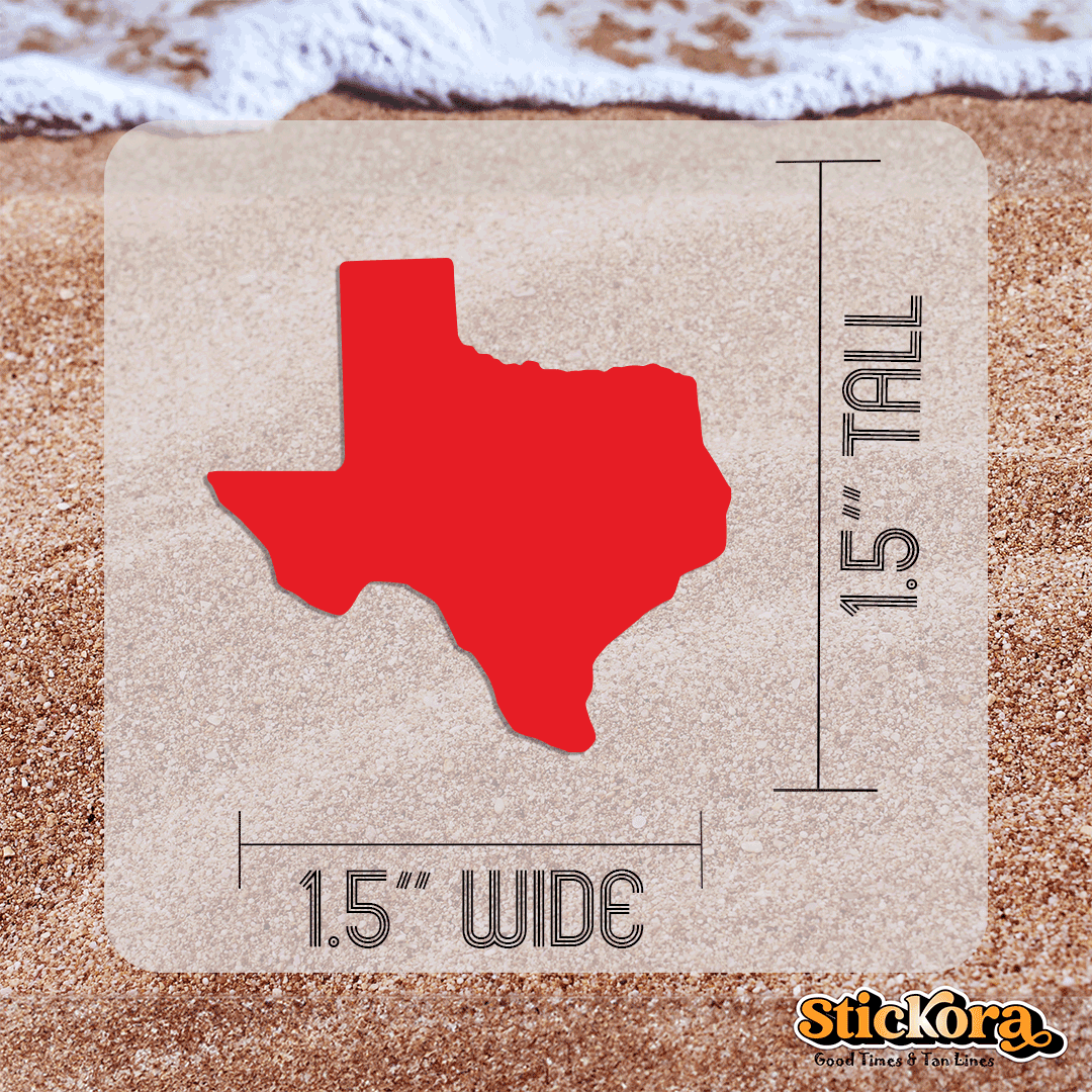 Texas Tanning Stickers | State Of Texas Shape | Spray Tan