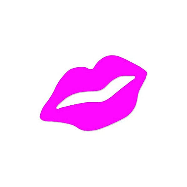 Pink Lips Tanning Stickers Measure Your Tan