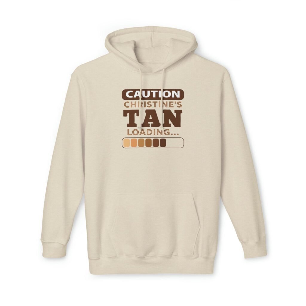 Personalized Tan Loading Hoodie - Image 1