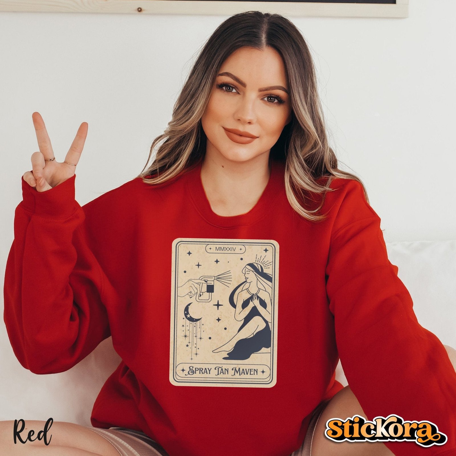 Spray Tan Artist Tarot Card Sweatshirt - Image 9