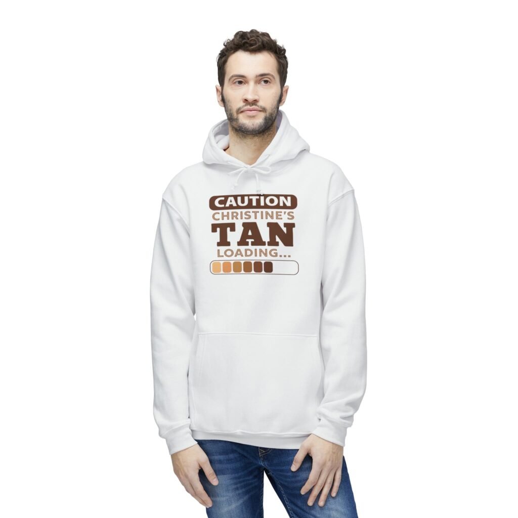 Personalized Tan Loading Hoodie - Image 4