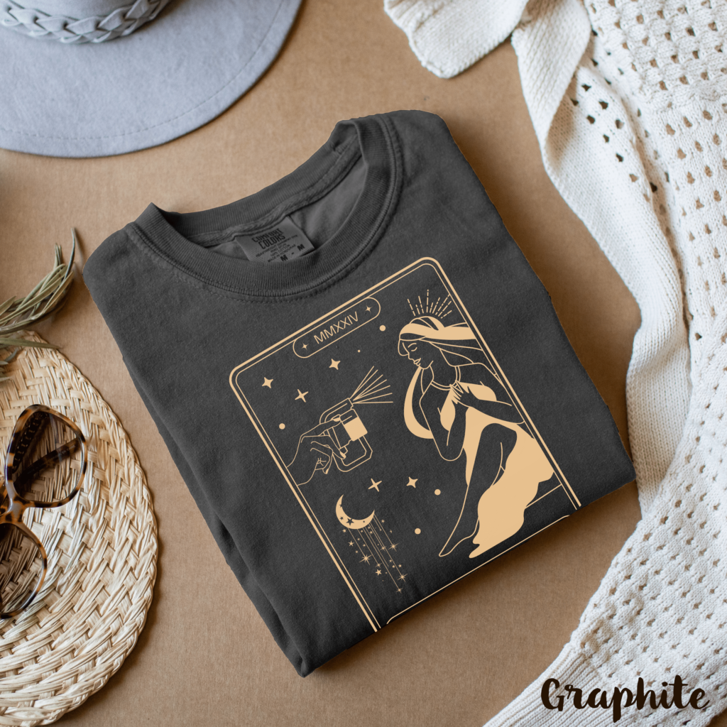 Spray Tanner Tarot Card T-Shirt - Image 8