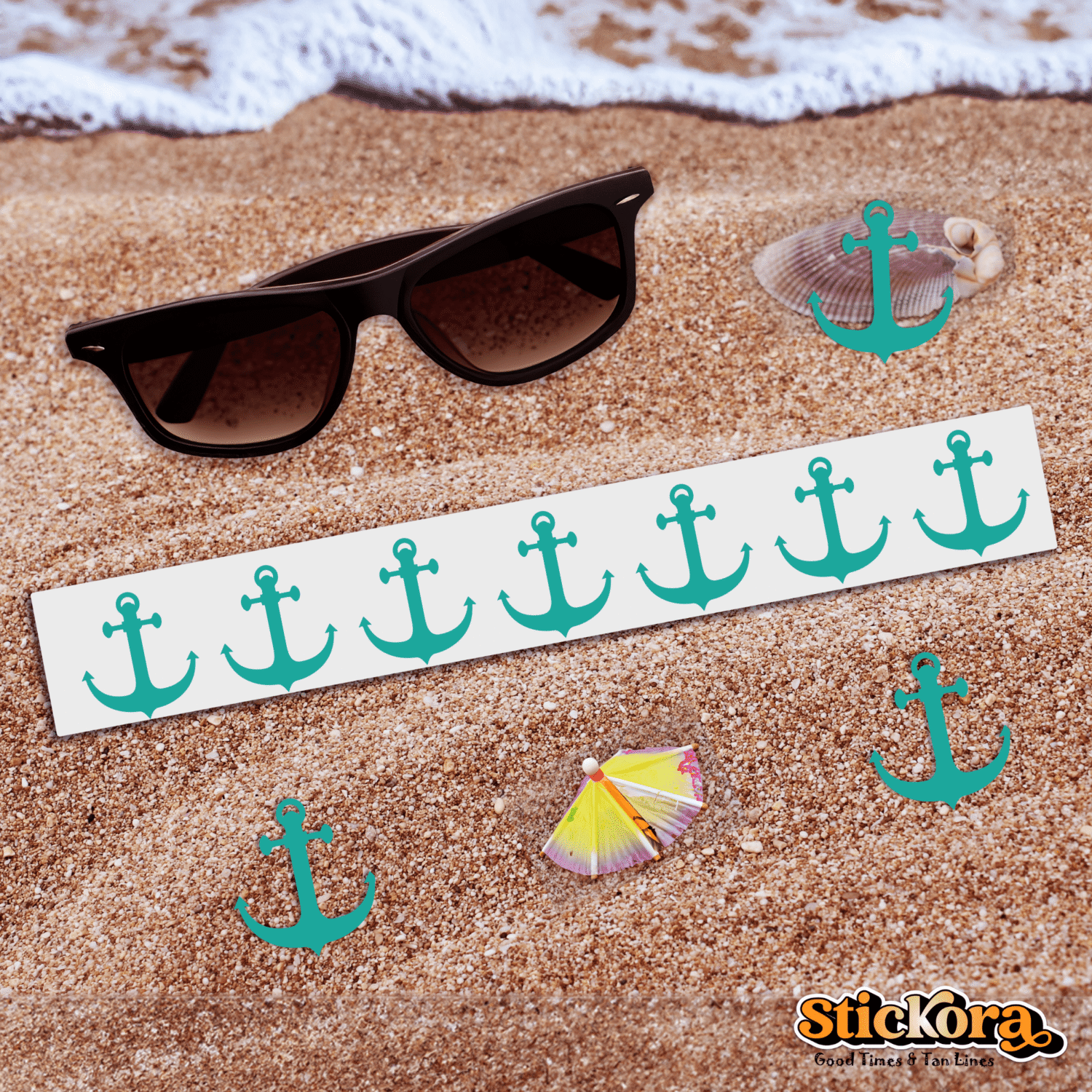 Anchor Tattoo Tanning Stickers - Image 4