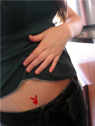 Bunny w/Tie Tanning Stickers - Image 3