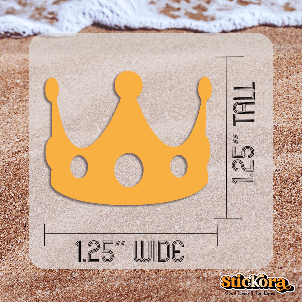 Crown Tanning Stickers | Queen's Golden Crown Spray Tan - Image 3