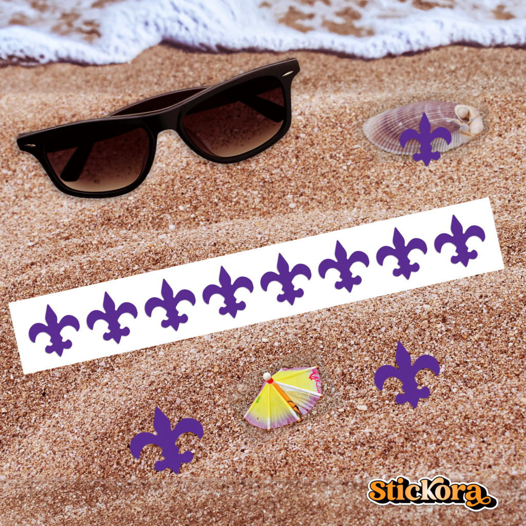 Fleur di Lis (Saints) Tanning Stickers - Image 4