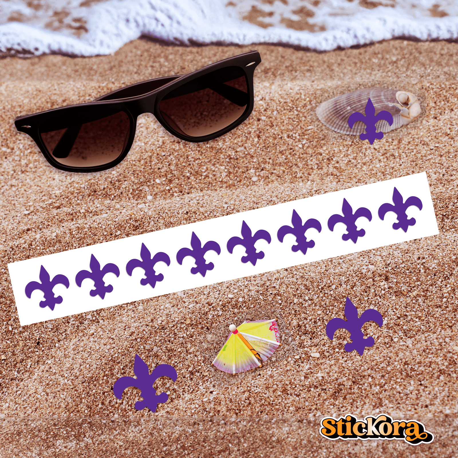 Fleur di Lis (Saints) Tanning Stickers | Spray Tan - Image 4