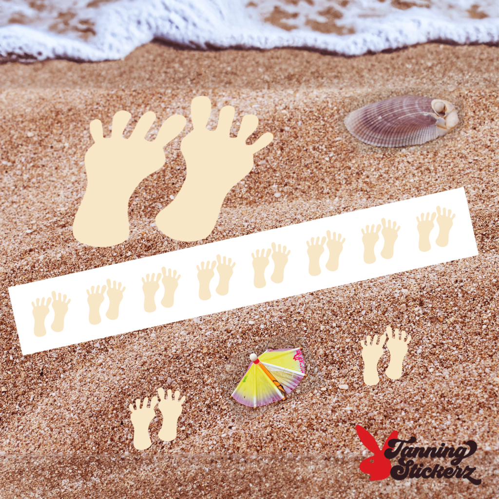 Footprints Tanning Stickers - Image 3