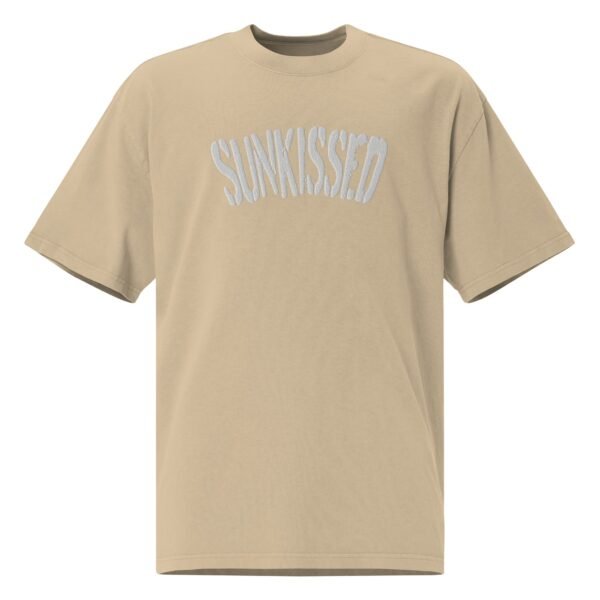 Sunkissed Premium Oversized Embroidered Faded T-Shirt - Image 9