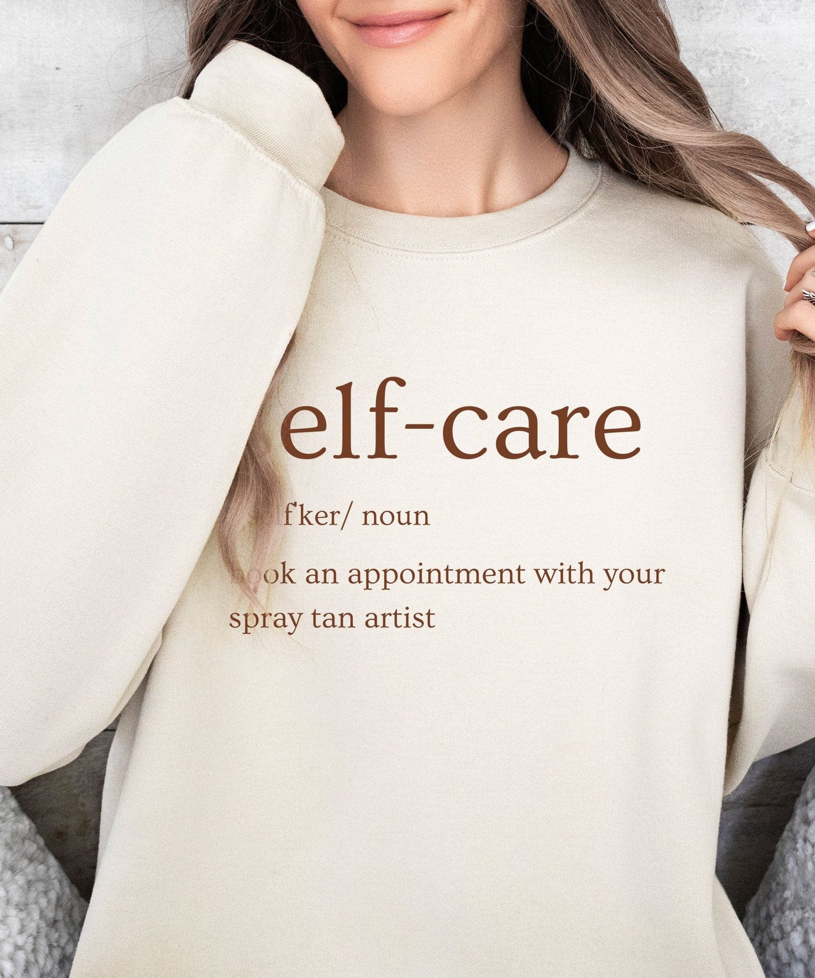 Spray Tan Self-Care Sweatshirt Tanning Gift
