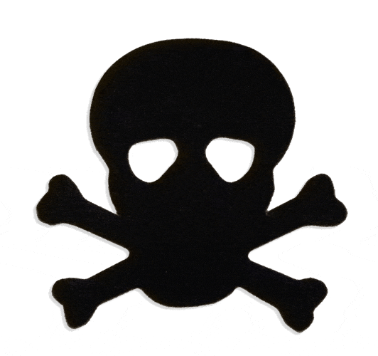 Skull & Crossbones Tanning Stickers | Spray Tan - Image 2