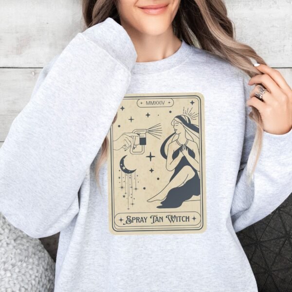 Spray Tan Artist Tarot Card Sweatshirt - Image 4