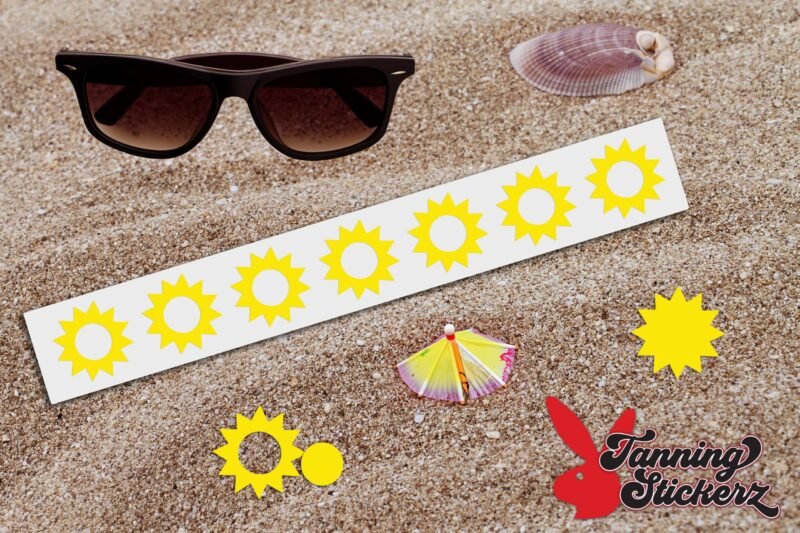 Sunburst "Sunshine" Tanning Stickers