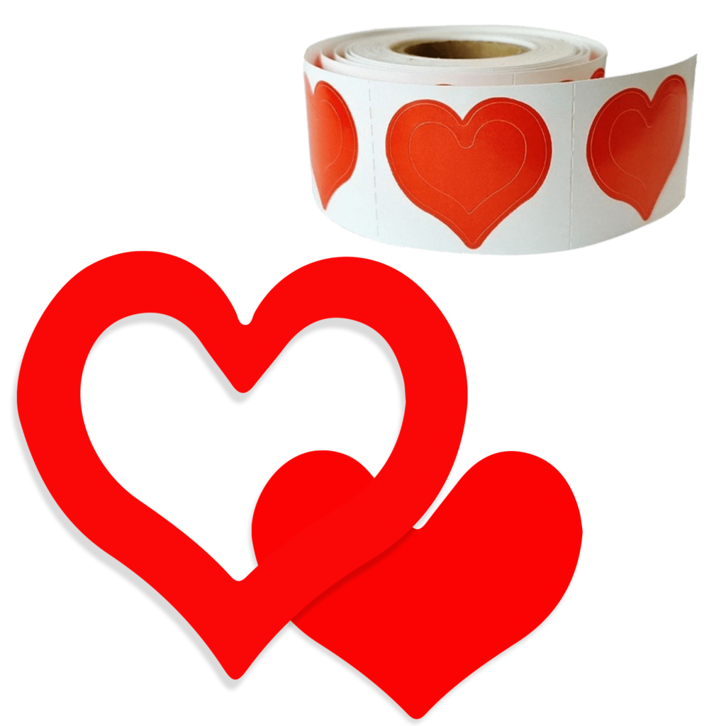 Hearts 3 Way Triple Heart Tanning Stickers - Image 8