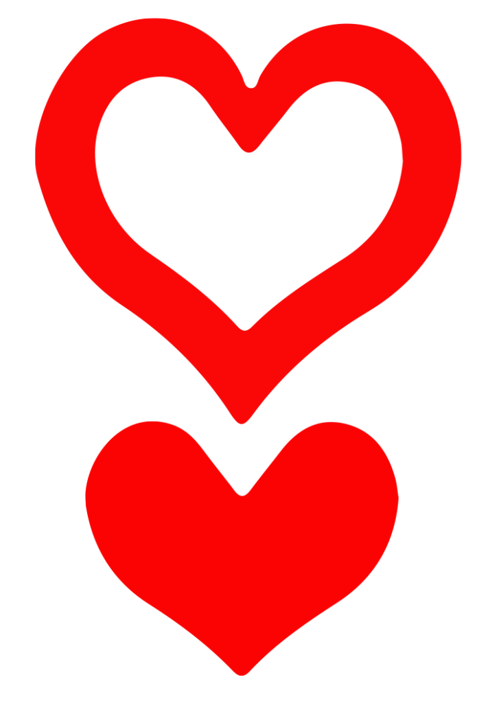 Hearts 3 Way Triple Heart Tanning Stickers - Image 6