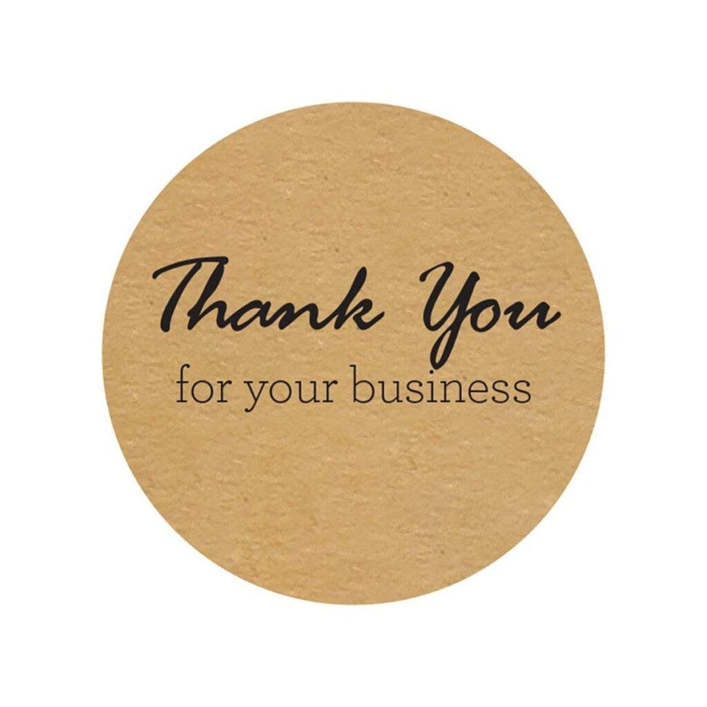 Thank You for Your Business Stickers 1.5" Round - Image 1