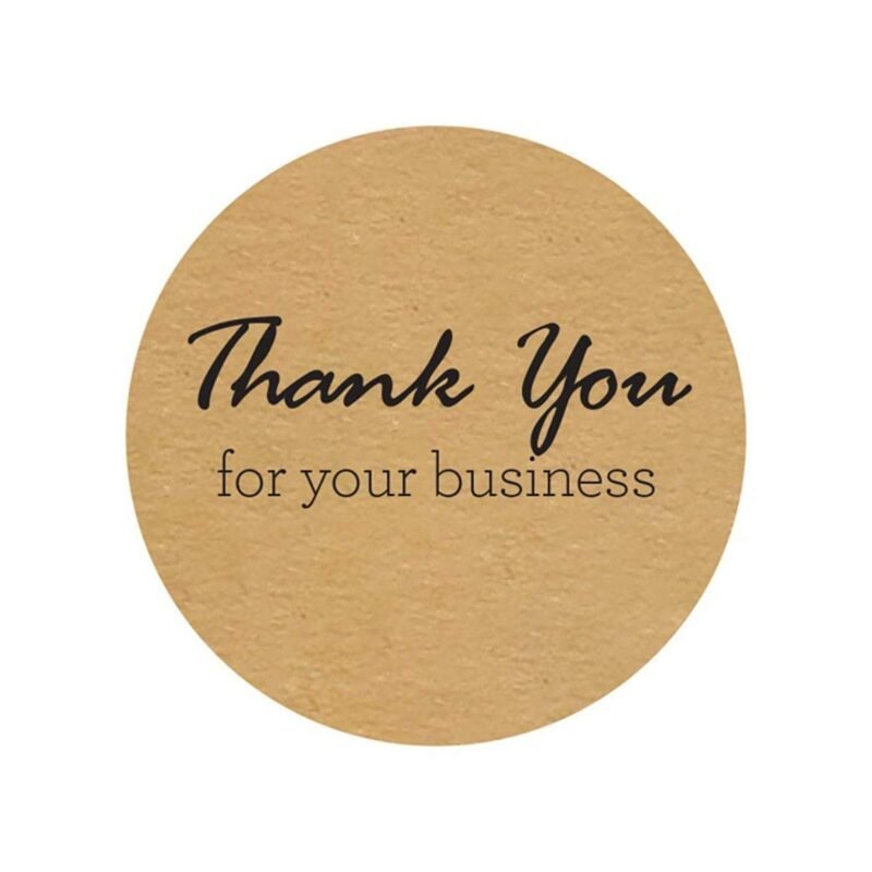 Thank You for Your Business Stickers 1.5" Round