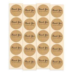 Thank You for Your Business Stickers 100 Pack 1.5" Round