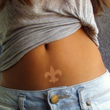 Fleur di Lis Saints Tanning Stickers
