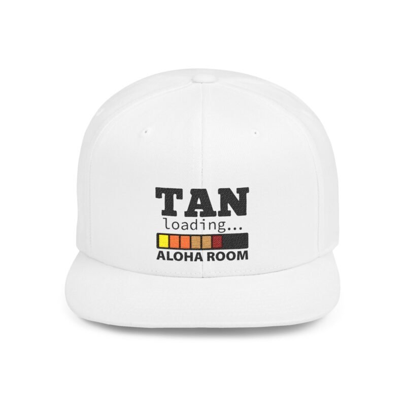Tan Loading Embroidered Customizable Snapback Cap