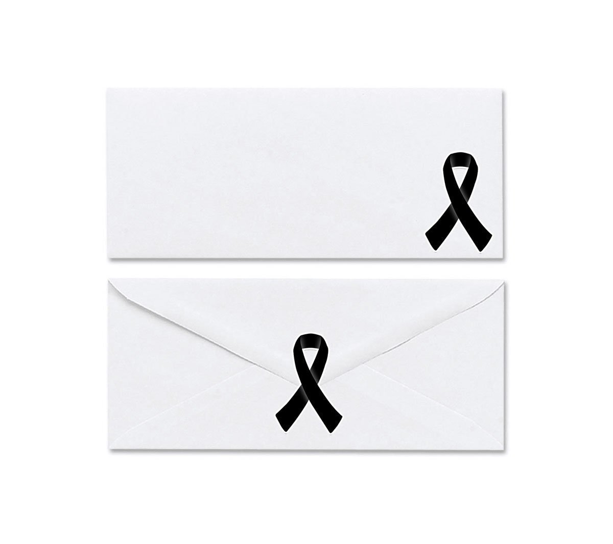 Black Ribbon Awareness Stickers | 1.5" Tall - Image 3