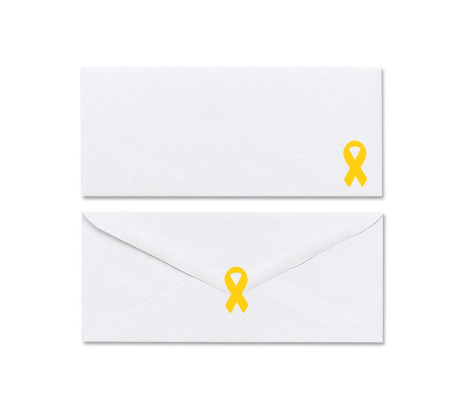 Gold Ribbon Awareness Stickers | 1.5" Tall - Image 4