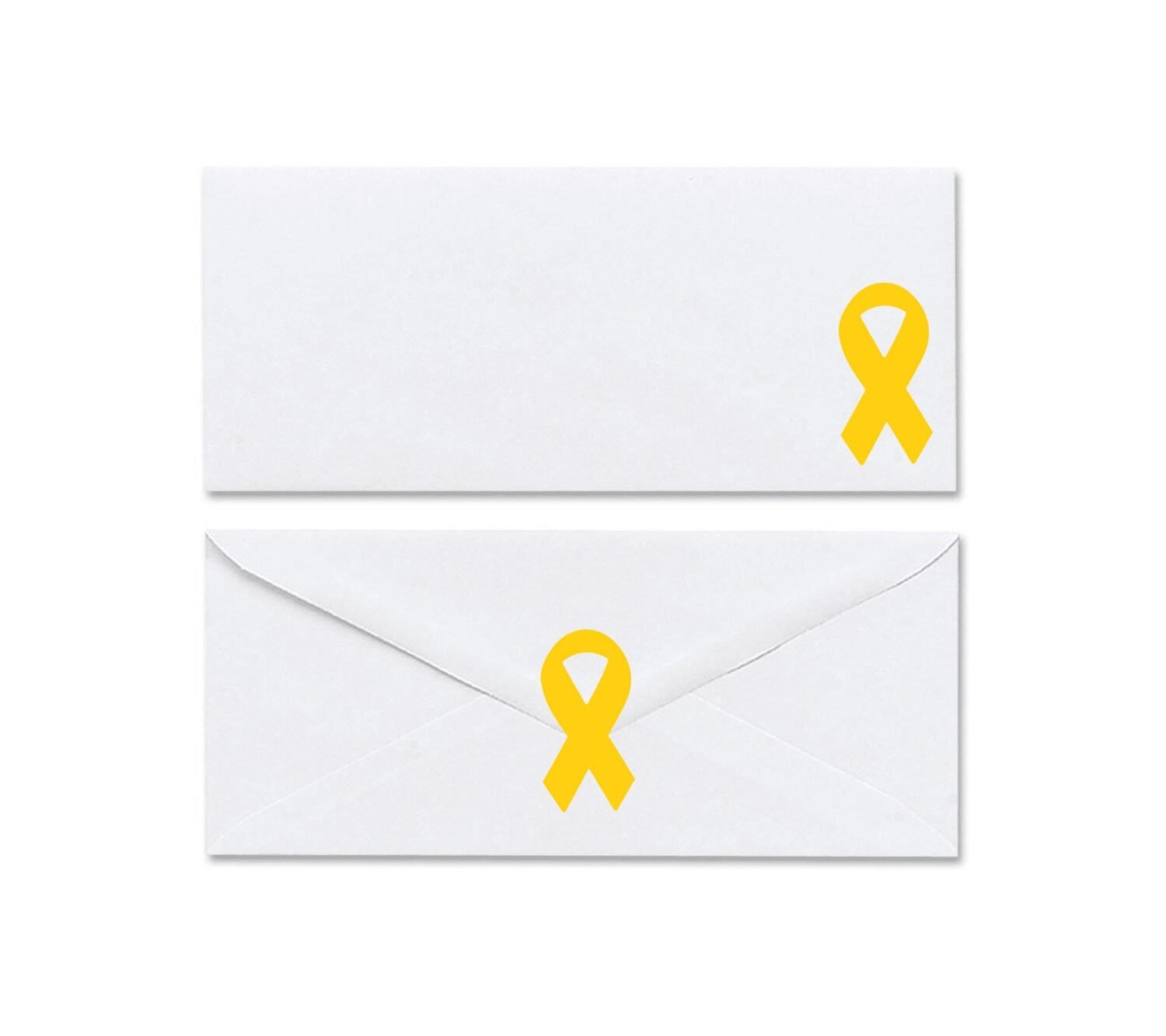 Large Gold Ribbon Stickers | 3" Tall - Image 5