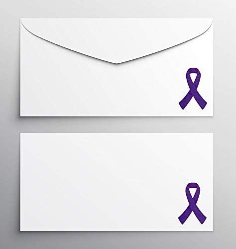 Purple Ribbon Awareness Stickers | 1.5" Tall - Image 6
