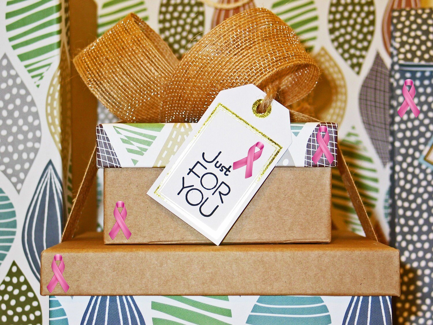 Pink Ribbon Awareness Stickers | 1.5" Tall - Image 6