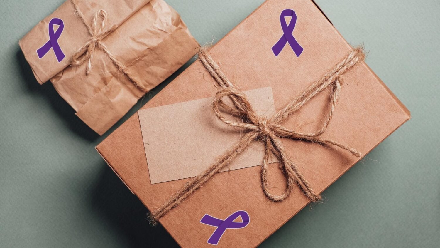 Purple Ribbon Awareness Stickers | 1.5" Tall - Image 5